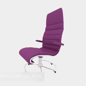 כיסא טרקלין סגול ריהוט משרדי דגם תלת מימד