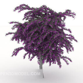 Фіолетова вулична рослина 3d модель