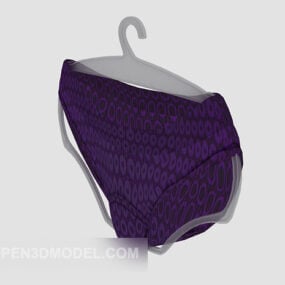 Purple alushousut 3d malli
