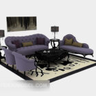 Purple Sofa Sets Furniture