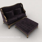 Purple Double Lounge Sofa