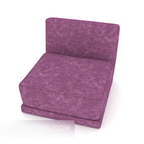 Purple Home Single Sofa V1 3d model