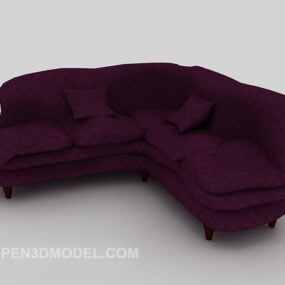Purple Home Sofa Design 3d model