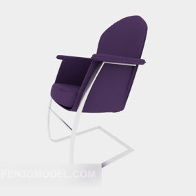 Purple Lounge Chair Office Furniture 3d model