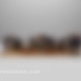 Model 3d Perabot Sofa Mewah Ungu