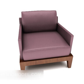 Purple Minimalist Sofa 3d model