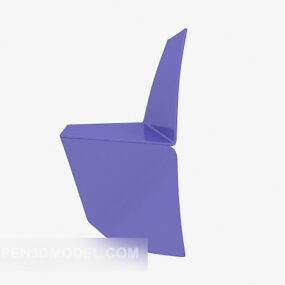 Фіолетовий пластиковий шезлонг 3d модель