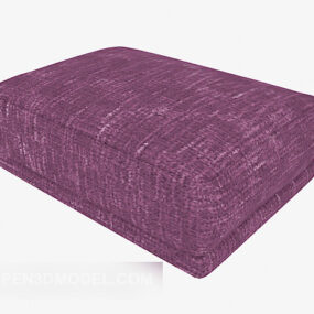 Purple Sofa Stool Furniture 3d model