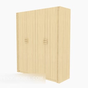 Сучасна плоска дерев'яна шафа 3d модель