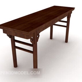 Dřevěný 3D model psacího stolu dynastie Qing