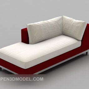 Mueble sofá tipo reclinable modelo 3d