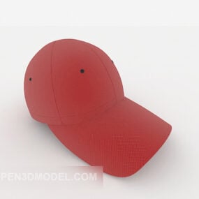 โมเดล 3 มิติหมวกบอลสีแดง