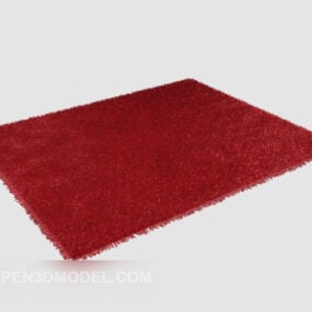 ריהוט רצפת שטיח אדום דגם תלת מימד