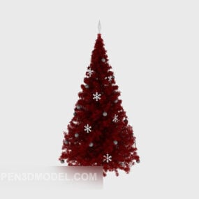Red Christmas Tree Furniture 3d model