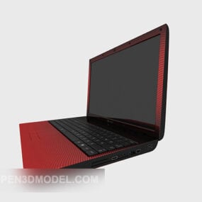 Modello 3d del laptop da gioco rosso