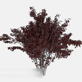 Red Leaf Trees Plant 3d model