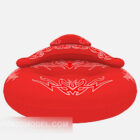 Мебель дивана в форме красных губ