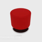Red Lounge Stool Chair