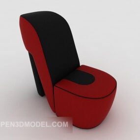 Red Massage Lounge Chair 3d model