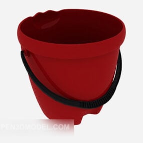 Red Paint Barrel 3d model