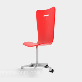 Red Removable Chair Furniture 3d model