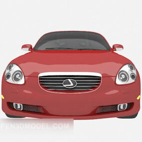 Model 3D czerwonego samochodu sportowego Lexusa