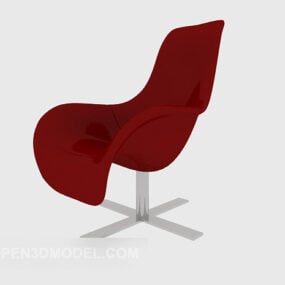 Red Swan Chair 3d model