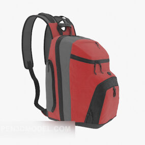 रेड ट्रैवल पैक फैशन 3डी मॉडल