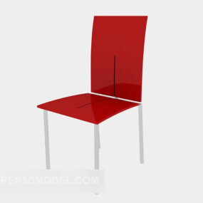 Red Back-up Lounge Chair V1 3d model