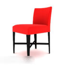 赤く美しい家の椅子