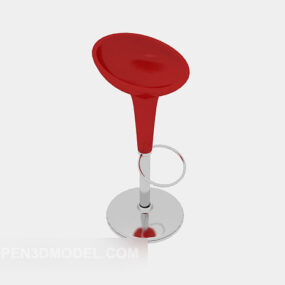Red Fashion Bar Chair 3d model