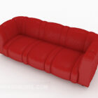 Red Generous Sofa Design