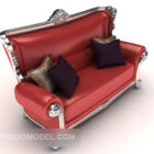 Röd avancerad soffa