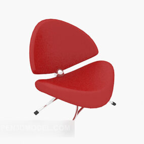 Red Home Chair Plastic 3d model
