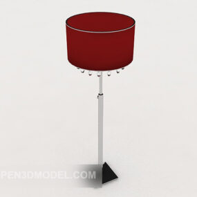 Red Indoor Floor Lamp 3d model
