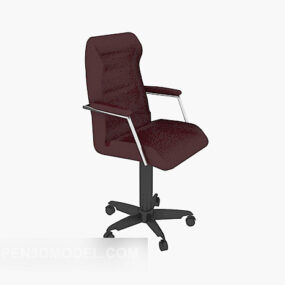 Office Chair Brown Color 3d model