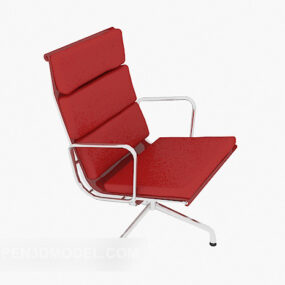 Red Modern Office Chair 3d model