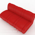 تصميم أريكة حمراء عادية