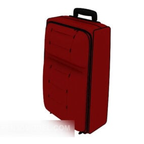 Blauwe koffer Kunststof 3D-model