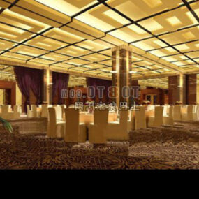 Restaurant Wedding Space Interior 3d model