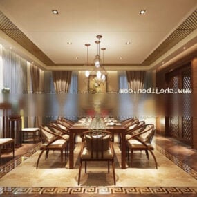 Classic Style Restaurant 3d model