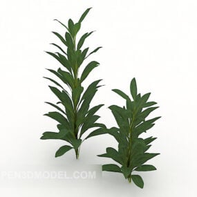 Roadside 야생 녹색 식물 3d 모델