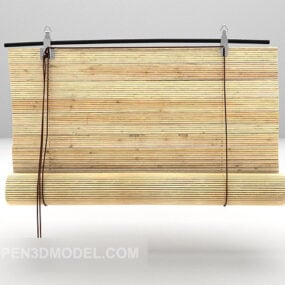 Tirai Bambu Gulung model 3d