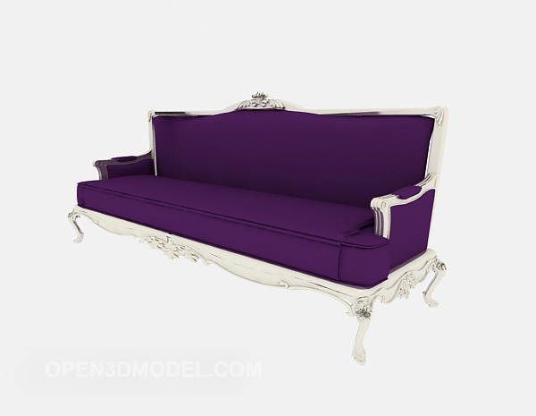 ロマンチックな紫色のソファ