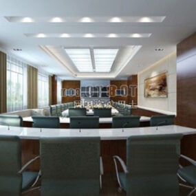 نموذج داخلي لغرفة اجتماعات المكتب ثلاثي الأبعاد