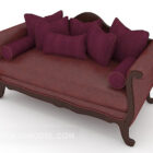 Sofá de alta qualidade rosa vermelha