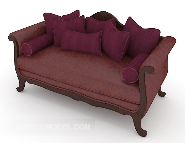 Rose Red High-end Sofa