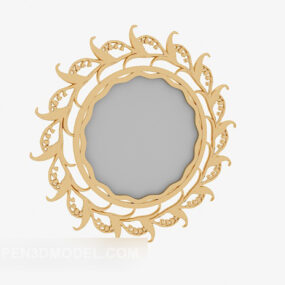 Round Hanging Painting Decorative 3d model