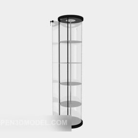 Round Glass Display Cabinet 3d model