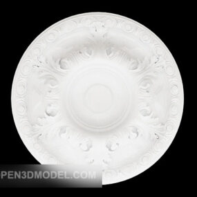 Round Simple Light Plate 3d model